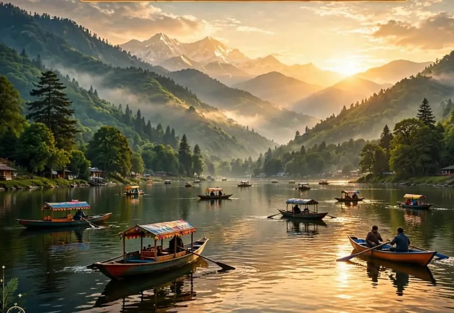 Uttarakhand lakes and mountain travel imagery